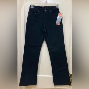 Jordache Jeans Womens Size 5/6 Black 100% Cotton Fit Flare Stretch Denim Vintage